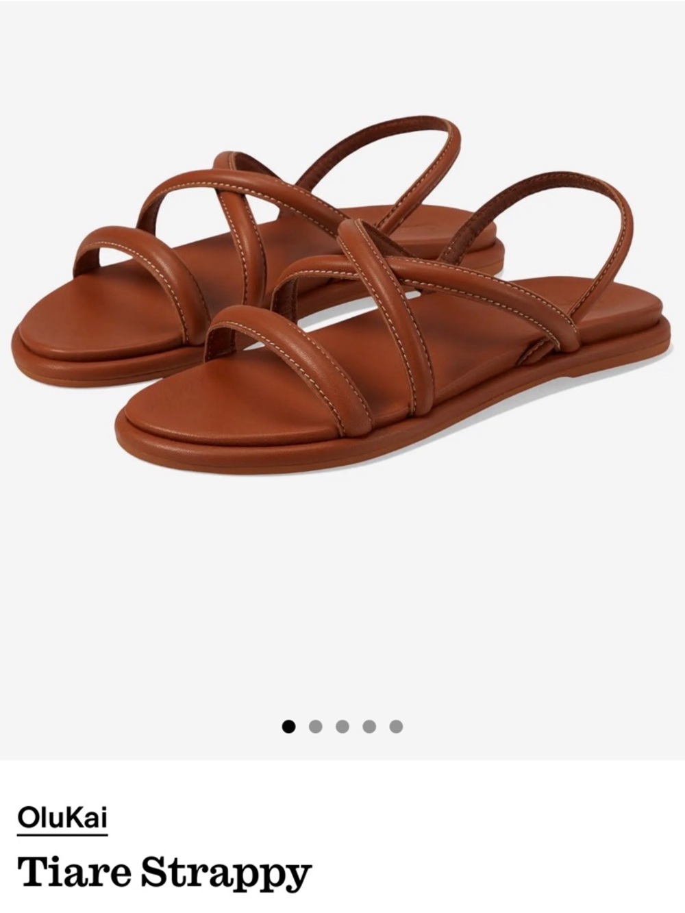 OluKai Tiare Strappy Sandals - Chestnut Brown